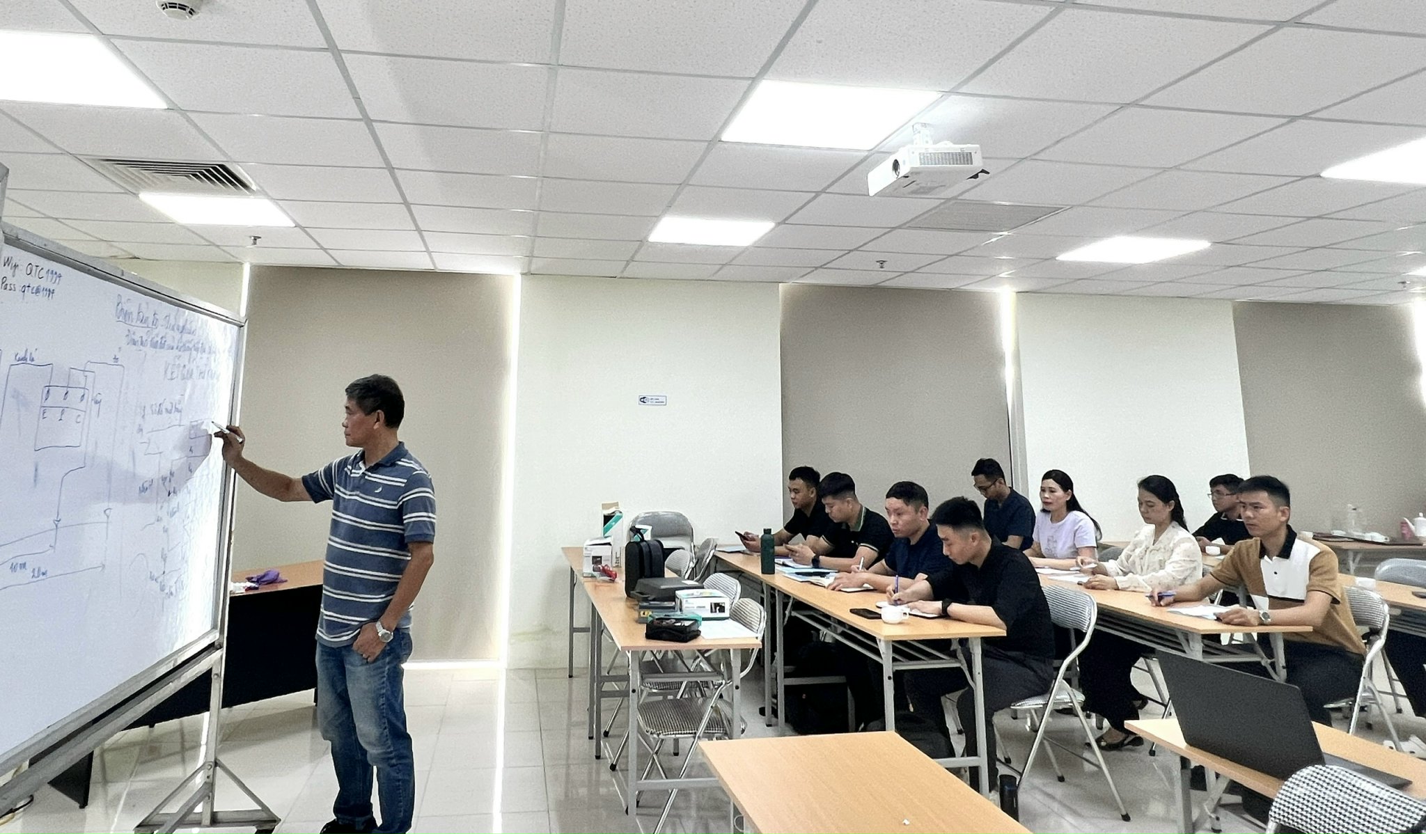 VIÊN CHỨC TRUNG TÂM KHOA HỌC, CÔNG NGHỆ VÀ ĐỔI MỚI SÁNG TẠO THAM GIA KHÓA ĐÀO TẠO CHUYÊN MÔN VỀ PHƯƠNG PHÁP ĐO ĐIỆN TRỞ CÁCH ĐIỆN, ĐIỆN TRỞ TIẾP ĐỊA VÀ PHƯƠNG PHÁP THỬ NGHIỆM ĐỘ BỀN CÁCH ĐIỆN